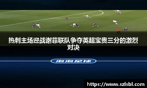 热刺主场迎战谢菲联队争夺英超宝贵三分的激烈对决